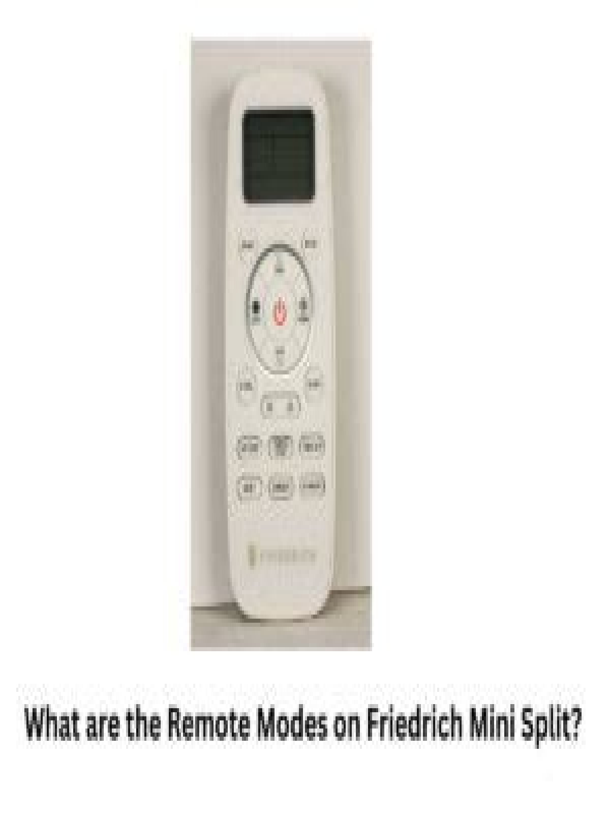 How do I use Friedrich AC remote?
