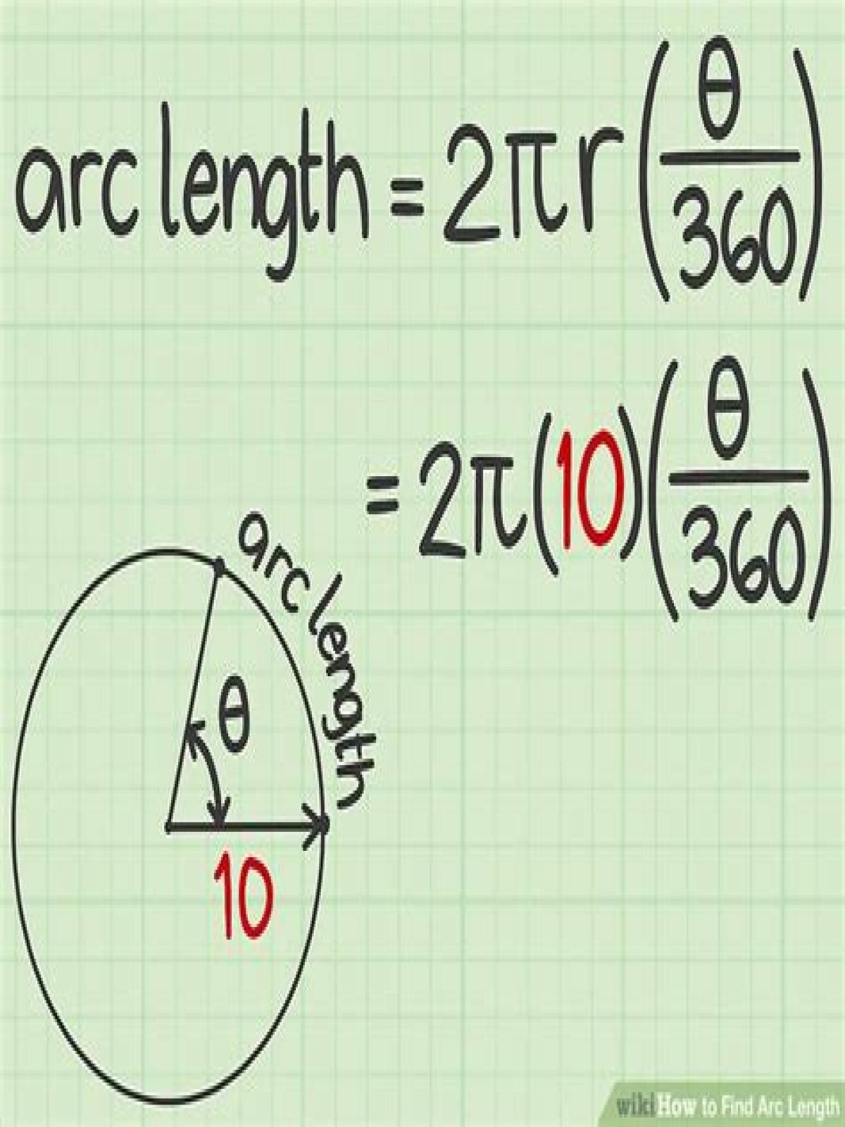 How do you find the arc length and sector of a circle?