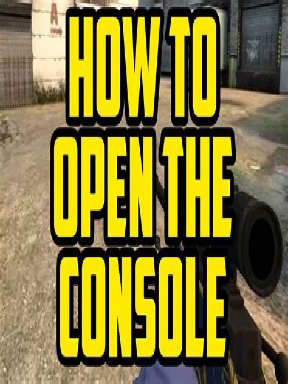How to open console in csgo
