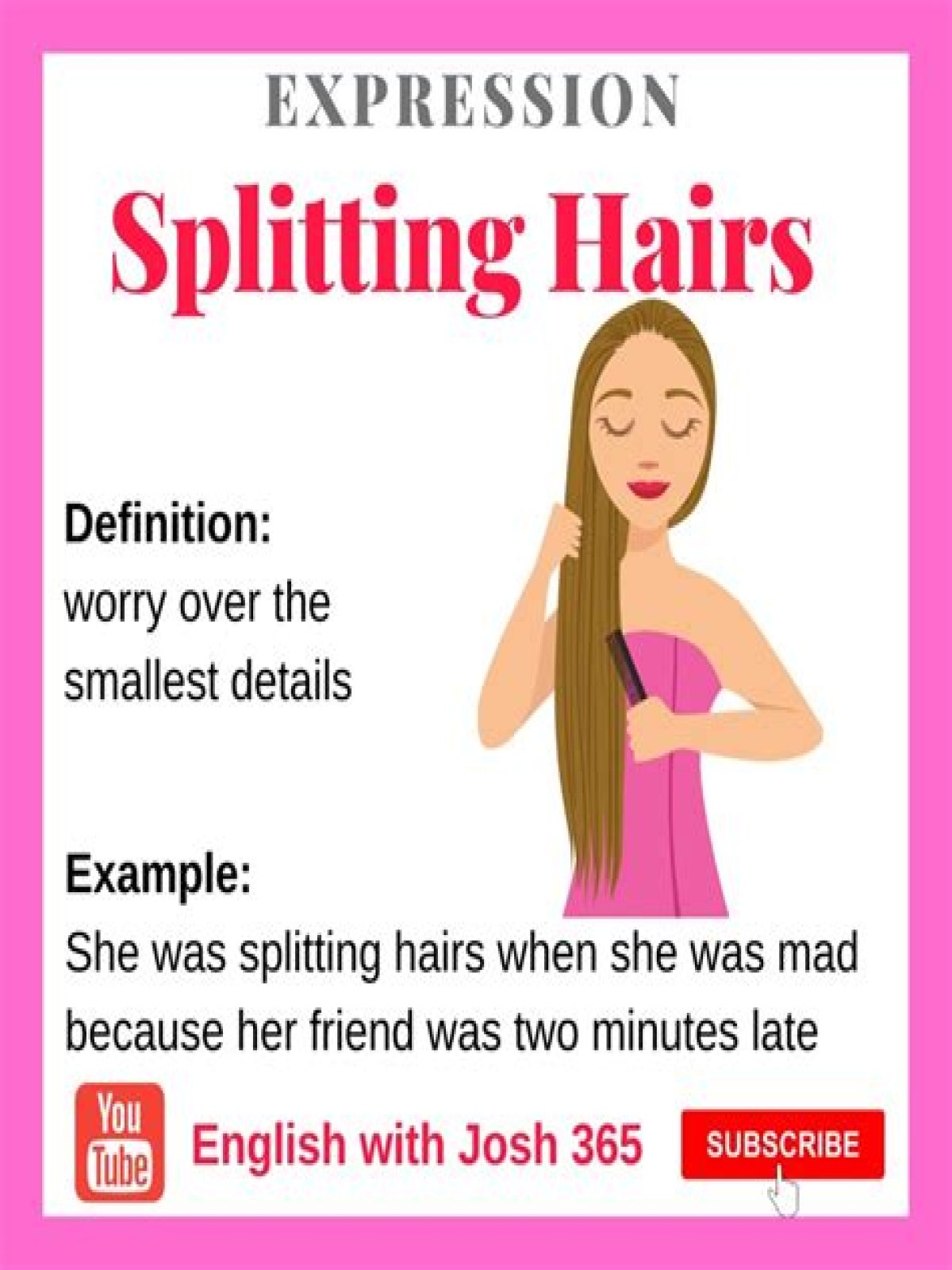 What does the expression splitting hairs mean?