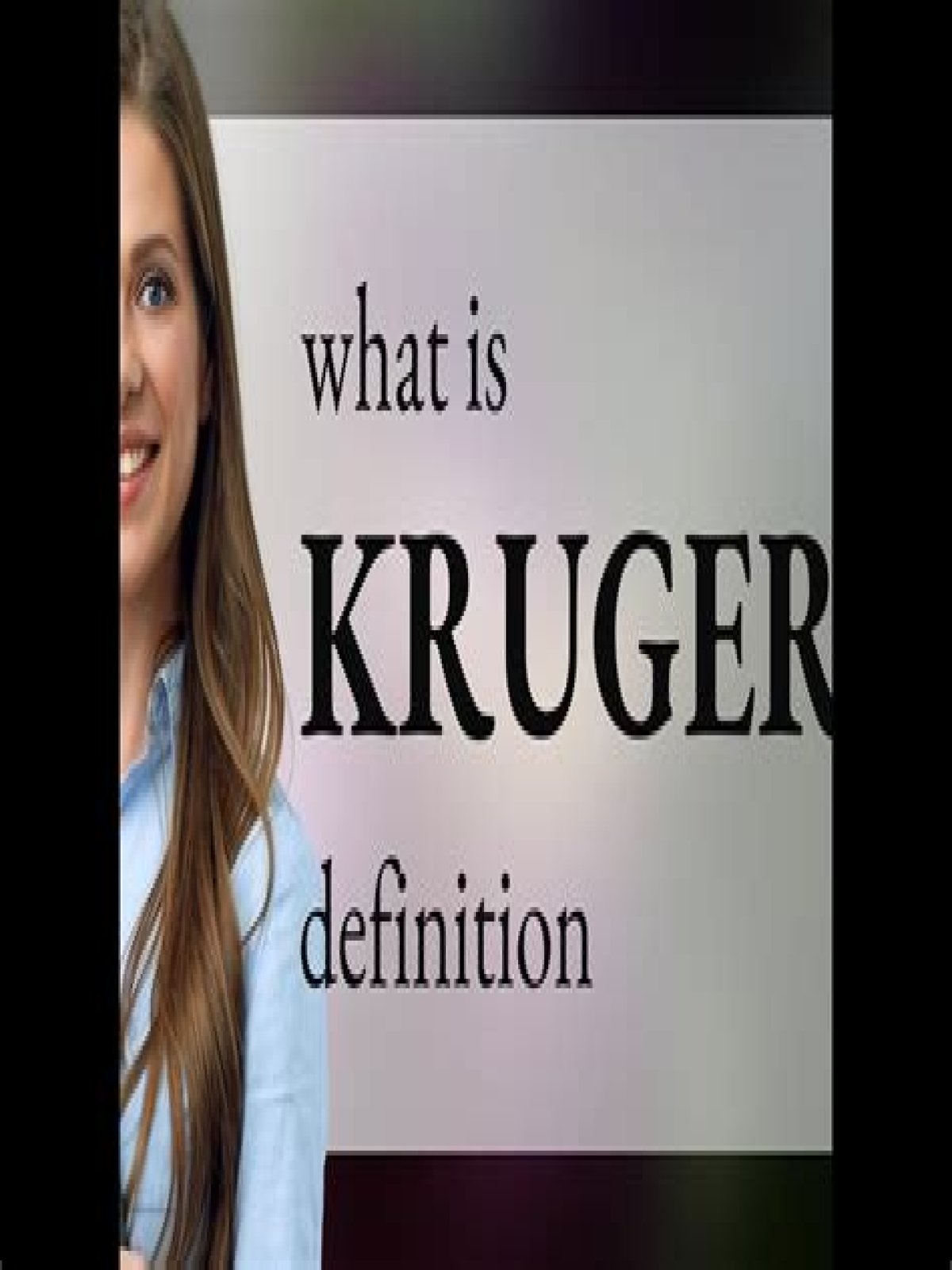 What is the meaning of Kruger?