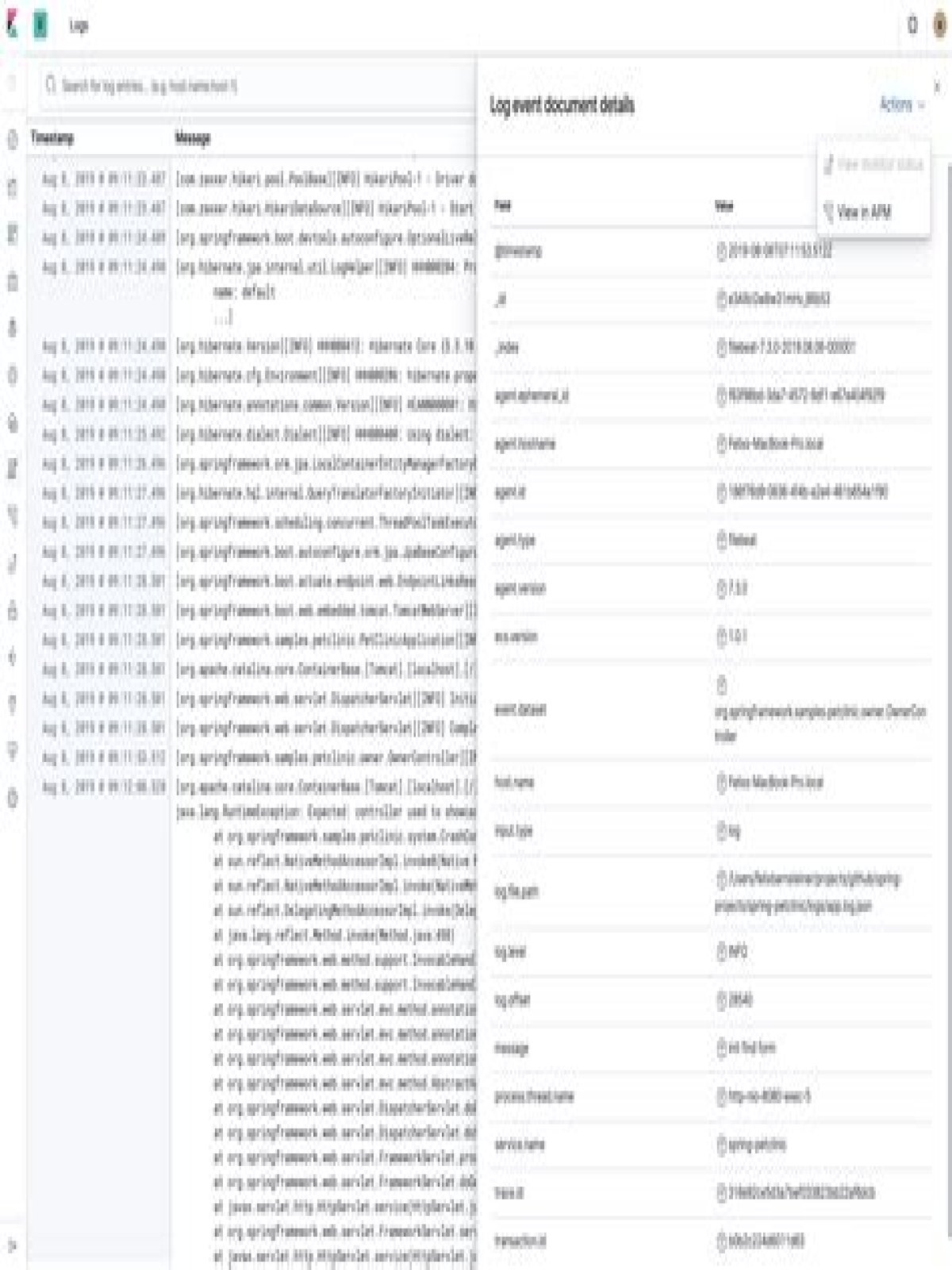 Where are ecs logs?