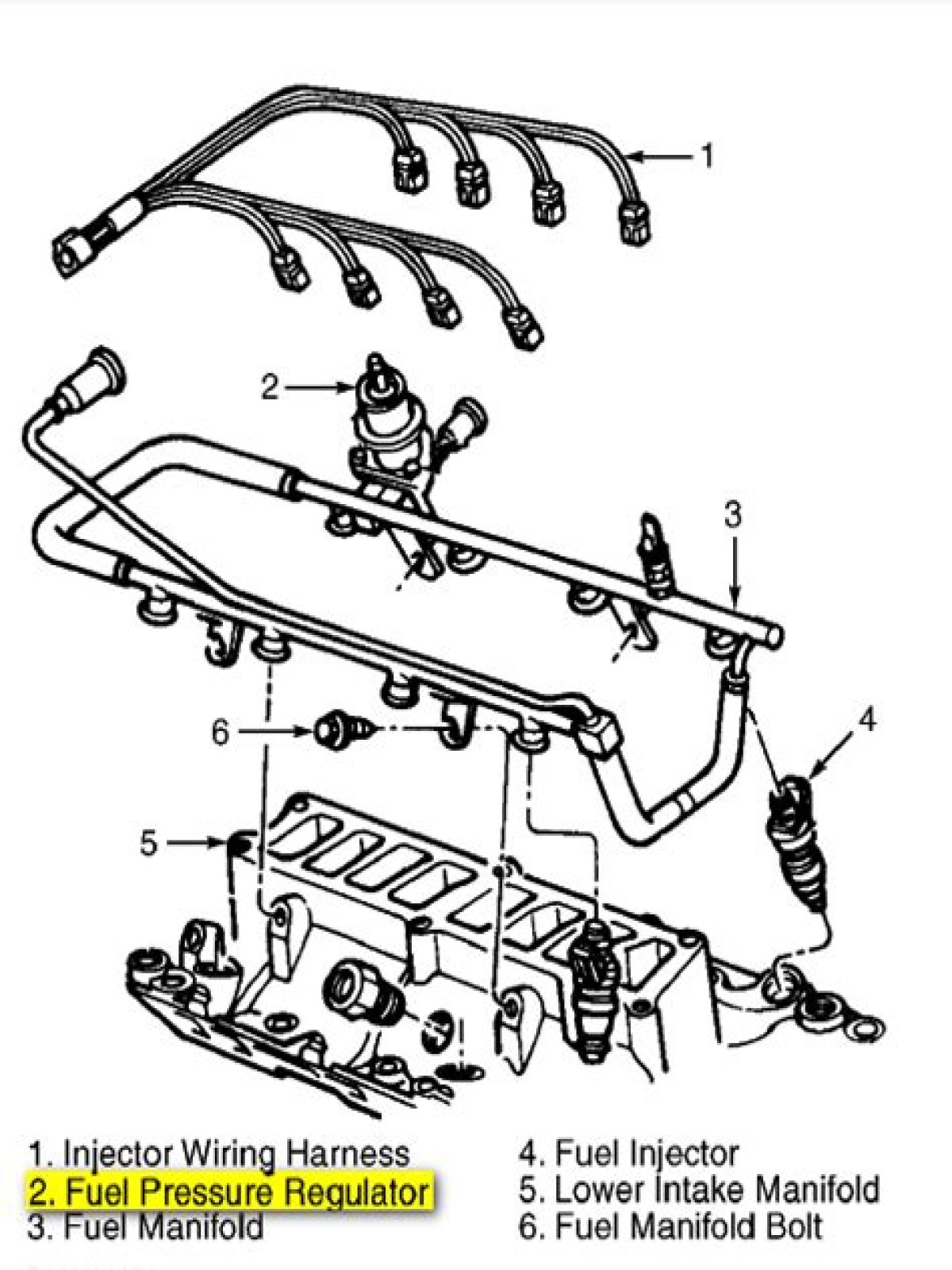 Where is the fuel pressure regulator on a 1999 Ford f150?